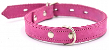 Ошейник 1121Р Color Line, двухслойный, нубук, розовый, 12 мм, длина 21-29 см РАСПРОДАЖА