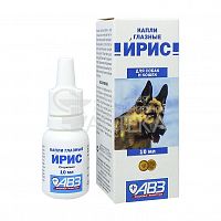 Капли глазные Ирис, для собак и кошек, 10 мл