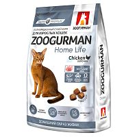 Сухой корм Зоогурман Home Life, для кошек, со вкусом Курочки, 350 г