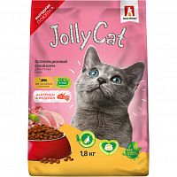 Сухой корм Зоогурман Jolly Cat, для кошек, из Курицы и индейки 1,8 кг