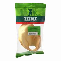 Лакомство для собак TitBit, Ухо говяжье 1, в мягкой упаковке, 31 г