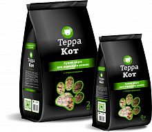 Сухой корм Терра Кот, для взрослых кошек, с перепелками, 400 г